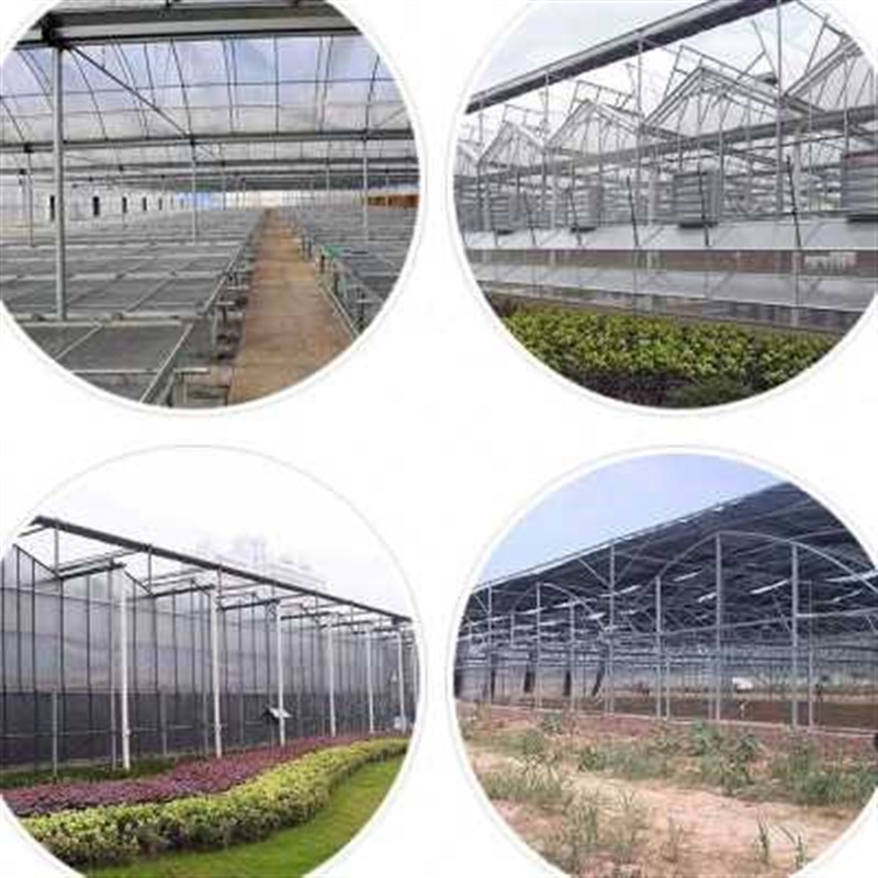 连栋温室大棚智i能外遮阳内保温蔬菜大棚骨架薄膜简易连栋大棚