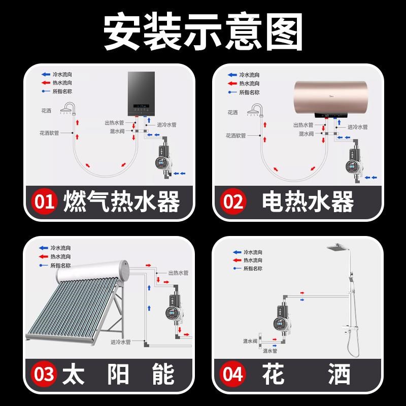名磊24vd直流永磁变频自来水增压泵家用全自动热水器太阳能加压泵