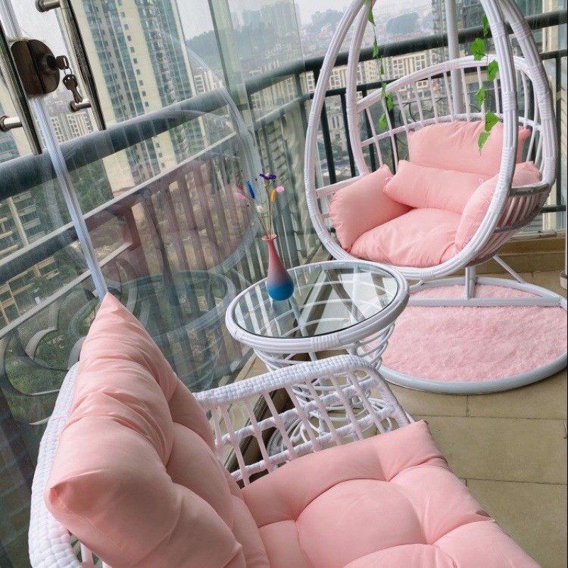 可躺可睡b现代阳台摇篮椅懒人秋千室内单双人吊椅子网红摇椅椅吊