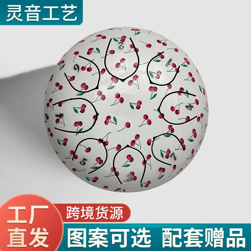 外贸跨境新款空灵鼓6寸8音儿童手鼓可定 制图案成人手碟忘忧鼓