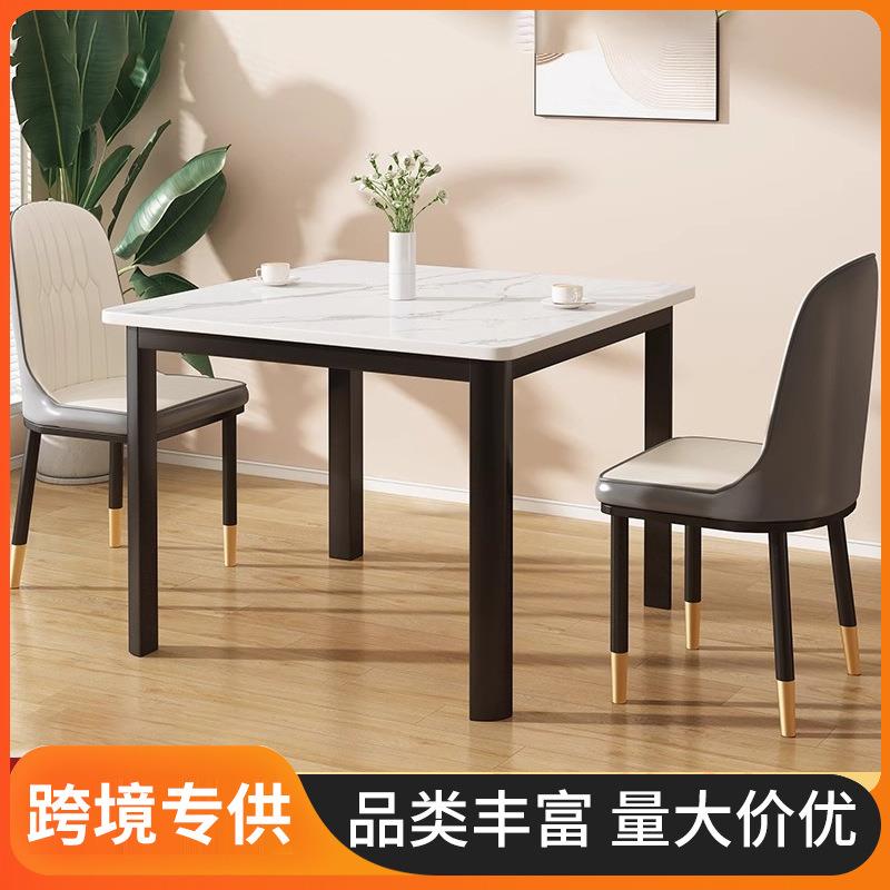 洽谈小方桌餐桌椅家用小户型饭桌小吃店四方桌子食堂快餐桌