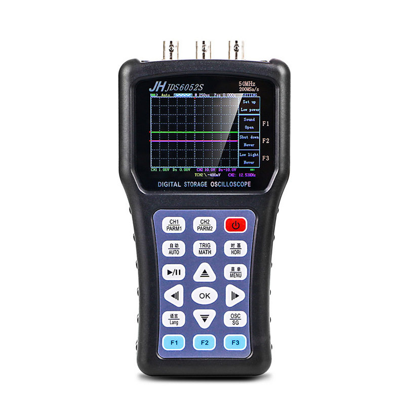 新款JDS6052S金涵手持示波器50兆双通道示波器+函数信号发生器
