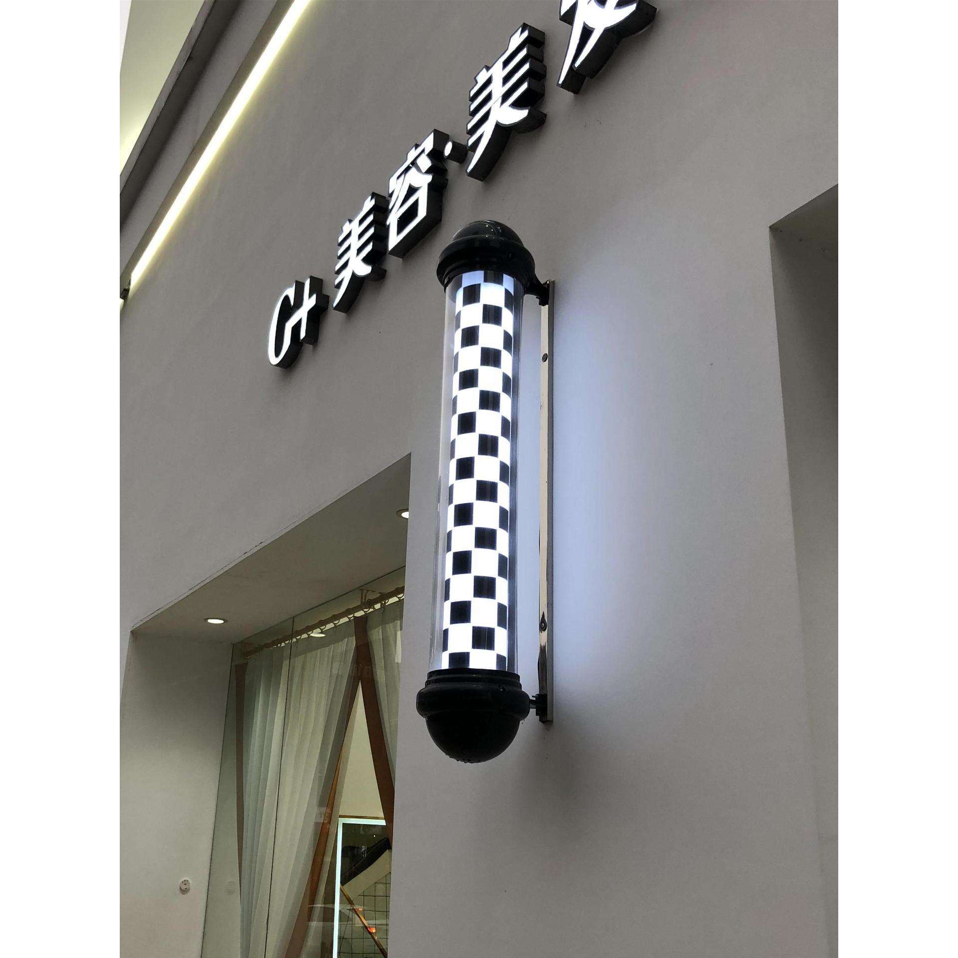 会美发转灯美发转灯圆形理发店D广告所挂墙壁挂活动发廊壁挂式无