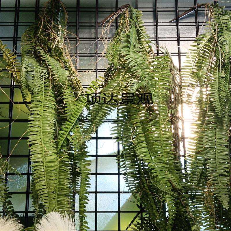 仿真排草壁挂蒲草植物工程景观园林园艺装饰家居客厅森系绿化摆设
