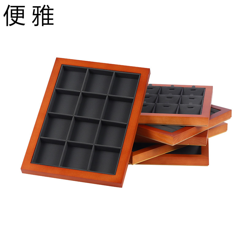 首饰盘戒指饰品展示盘吊t坠手链耳环珠宝展示盒项链收纳盘新品