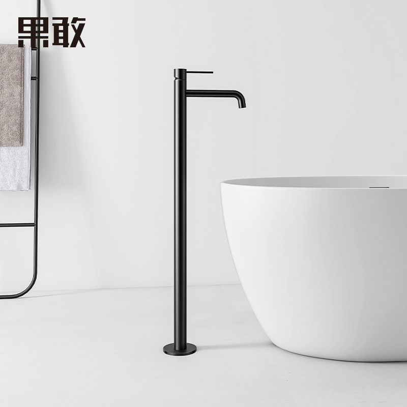 果敢落地式单把双控浴缸龙头M简约淋浴龙头V1