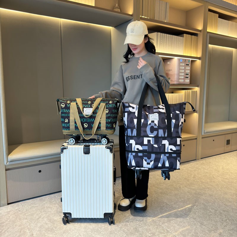 旅行包超a大容量便携可套拉杆行李袋轮子可脱卸扩展登机待产收纳