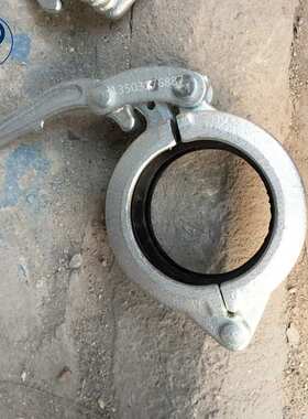 盾构机配件 2寸3寸快速盾构机管卡 手柄压板式锻造镀锌管卡