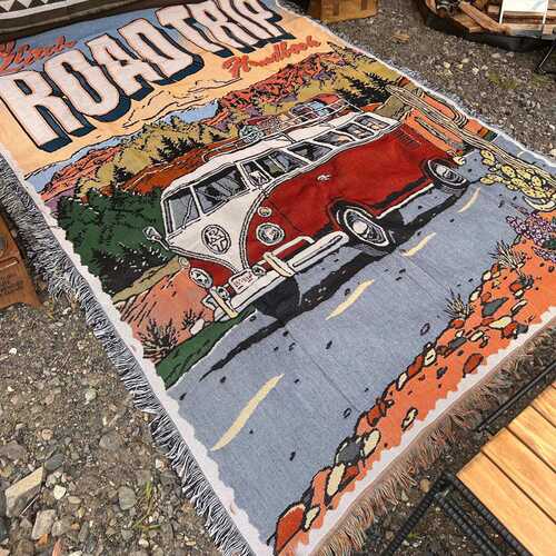 Road Trip 公路旅行极限运动装饰毯Volkswagen Combi