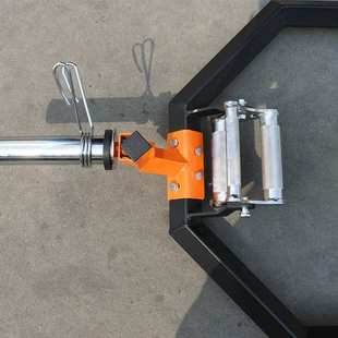 六边框商用硬拉杆多把位健身房杠铃硬拉训练杆