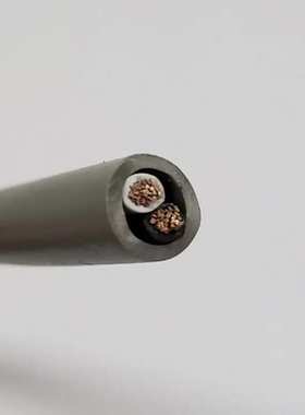 灰色柔性音频电缆扬声器线2C/14AWG绞合镀锡铜导体非屏蔽音频线