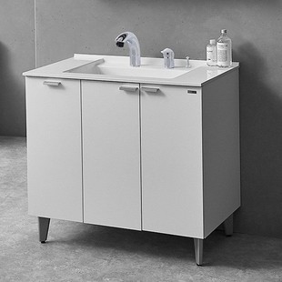 TOTO浴室柜梳洗柜落地式 台盆柜木纹色LDFA090J5GSRML