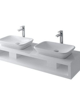 TOTO悬挂式台盆柜多层实木1.4米双盆双人浴室柜LBKW1402DW(06-A)