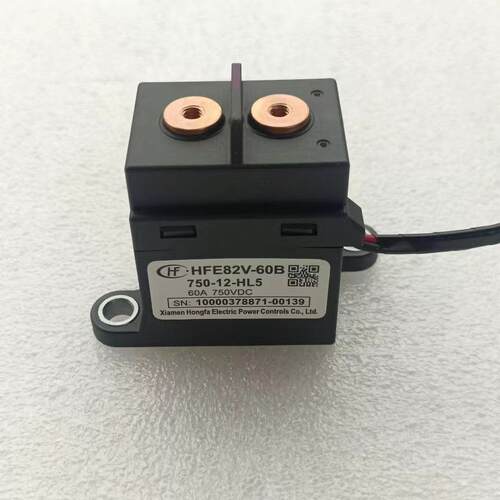 宏发高压直流接触器HFE82V-60B 750-12-HL5 触点750V60A 线圈12V