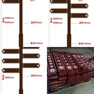 定制户外指路牌小区指示公园分流指引牌立式导向道路标景区指示牌