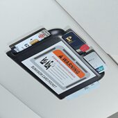 卡片卡槽器车用插卡名片夹粘贴式 汽车遮阳板车载用品夹车内收纳盒