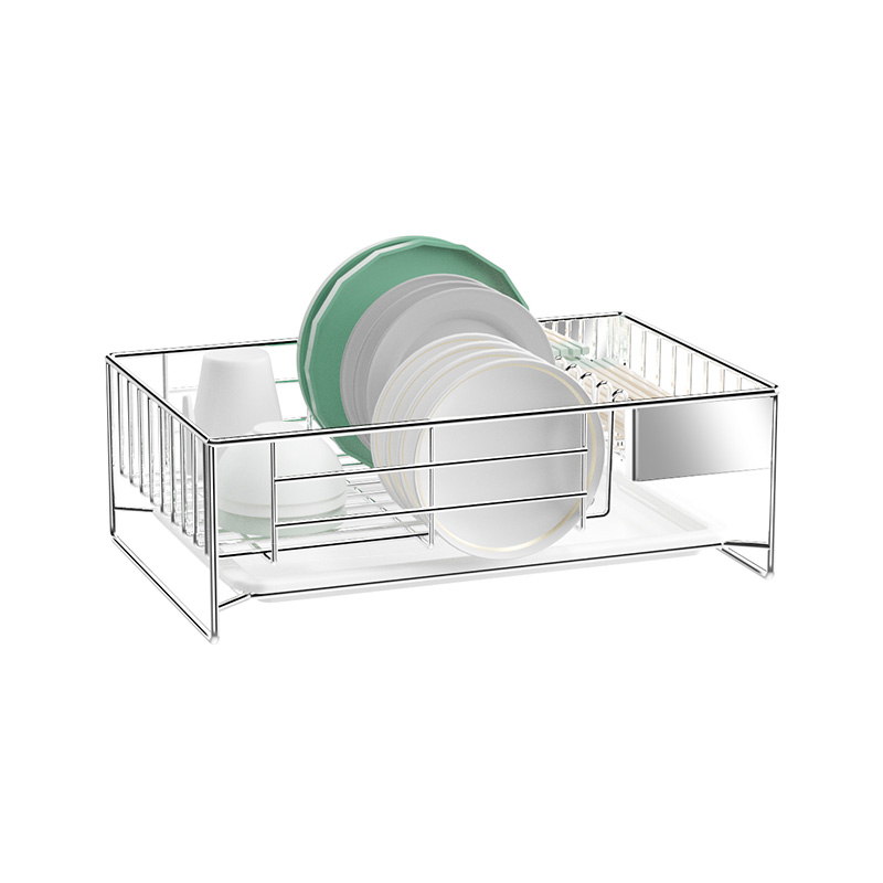 不锈钢碗c架沥水架橱柜内置物架碗柜家用厨房单层放碗碟碗盘收纳