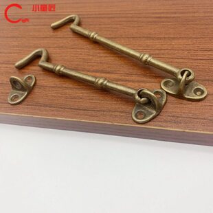 窗户固定窗防风风窗户全铜钩门窗仿古勾钩老式勾风钩纯铜窗钩挂木