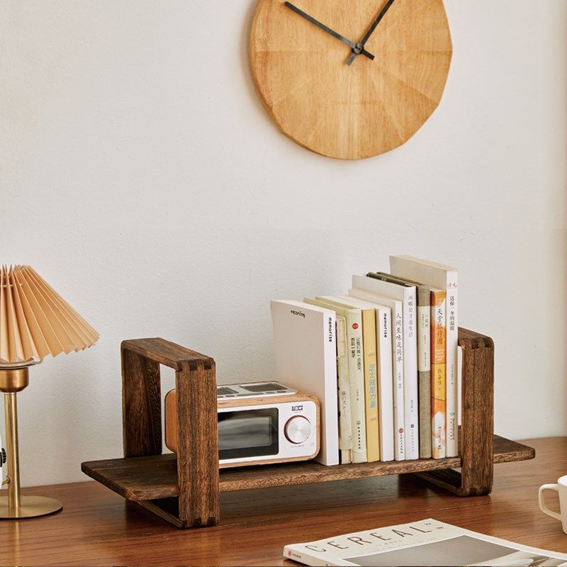 实木书架桌面收纳置物架办可伸缩儿童小型简易床头书柜桌上飘窗台,住宅家具,书架,淘宝优惠券,粉丝福利购,淘宝优惠卷