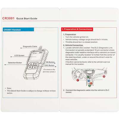 元征LAUNCH X431 Creader /CR3001 OBD II全功能读码卡海外英文版