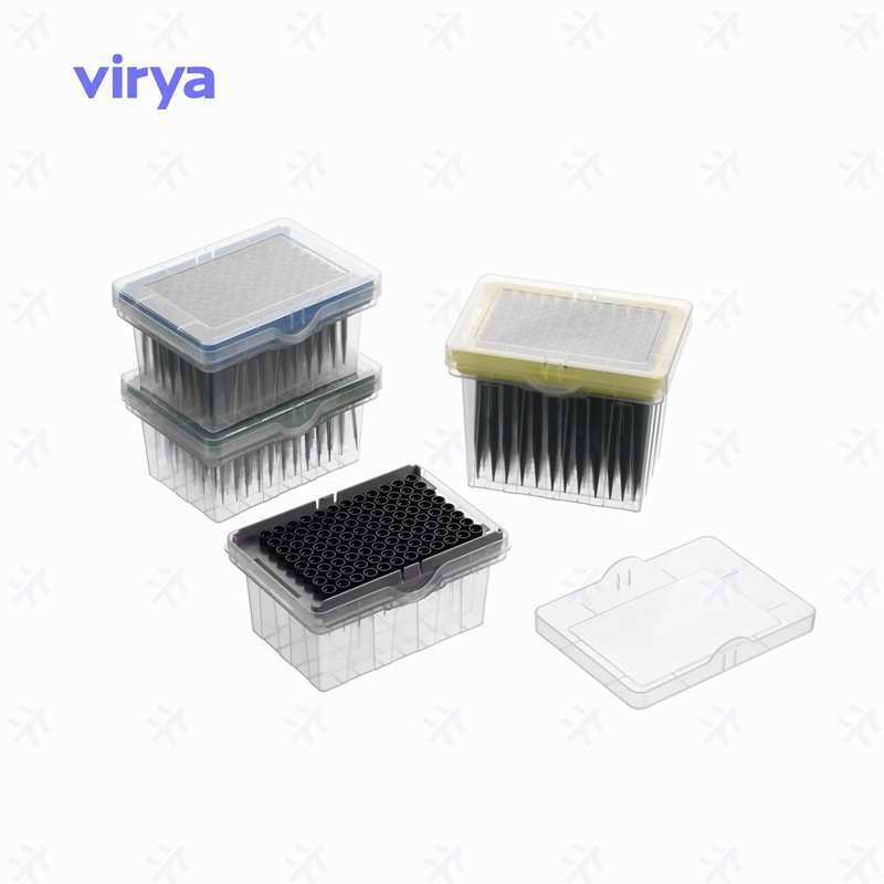 Virya Tecan 200μl盒装滤芯吸头 导电 黑色，96个/盒,24盒/箱