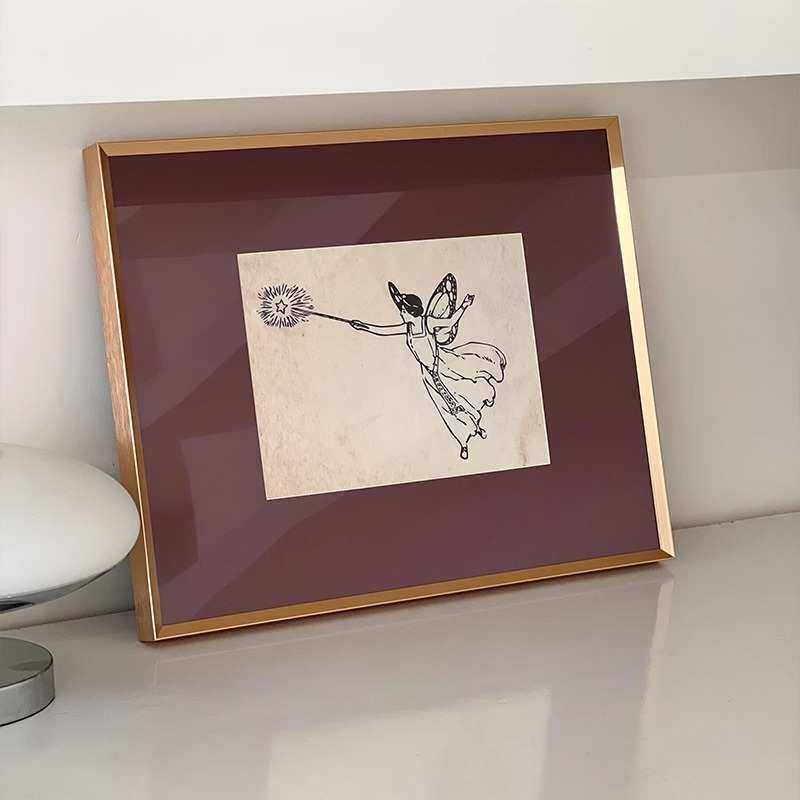 【愿望成真】现代简约美式复古客厅装饰画可爱插画儿童房卧室挂画