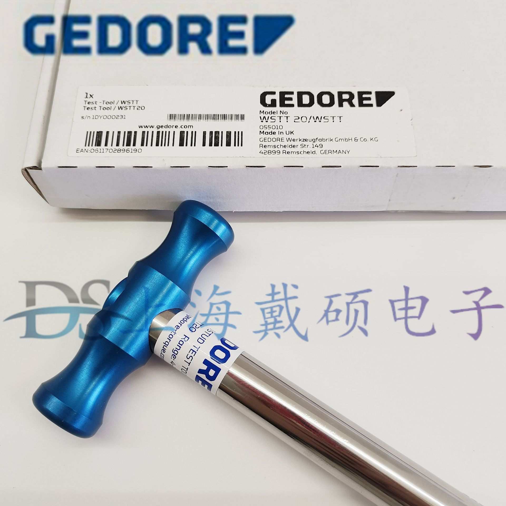 吉多瑞GEDORE 055000 扭力扳手WSTT 10/20 螺柱测试扳手055010 - 实物图