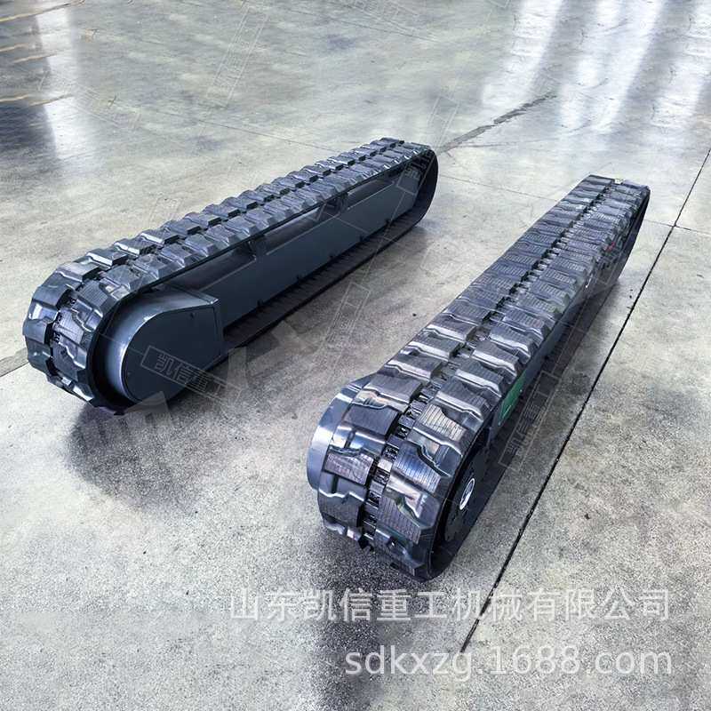 农用履带底盘工程机械用橡胶钢制防滑履带式底盘改装