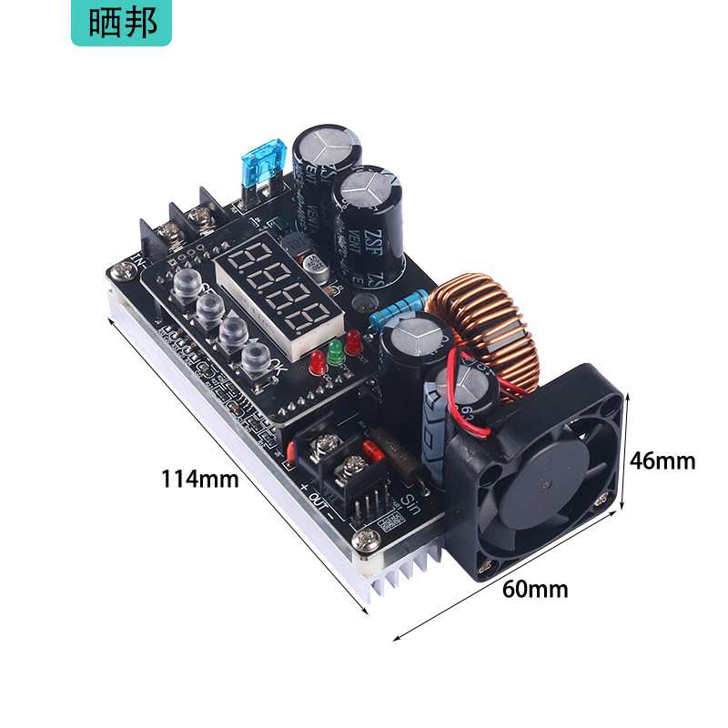 DC400W数控可调直流降压电源模块大功率恒压恒流板8A6~65V转0~60V