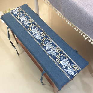 长凳子餐椅垫防滑客厅卡座坐垫换鞋凳长方形椅子垫海绵沙发垫定做