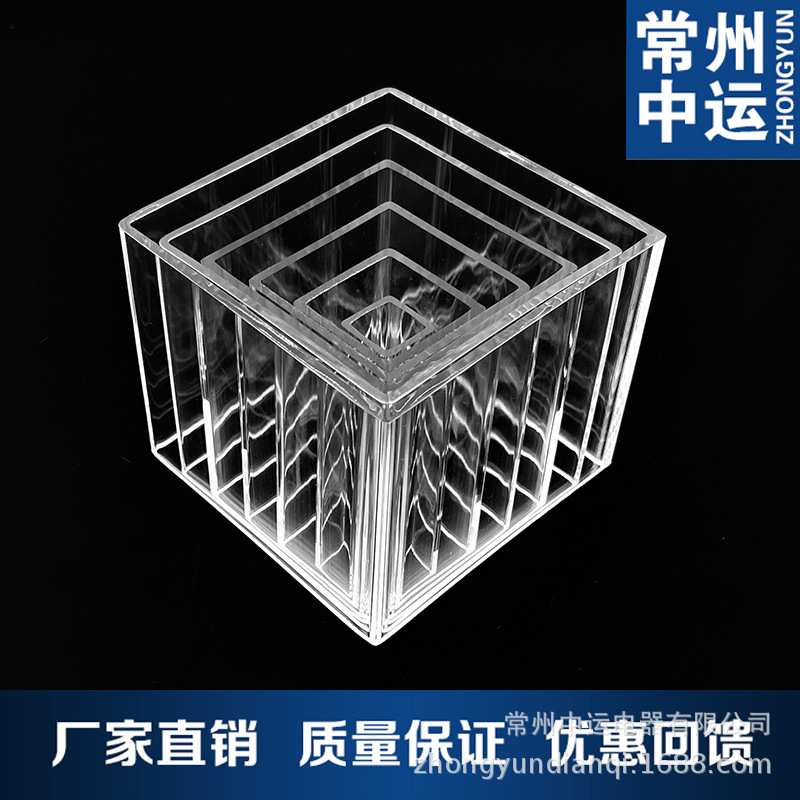 高透明亚克力方管PMMA有机玻璃盒透明正方管70*3mm四方管任意切割
