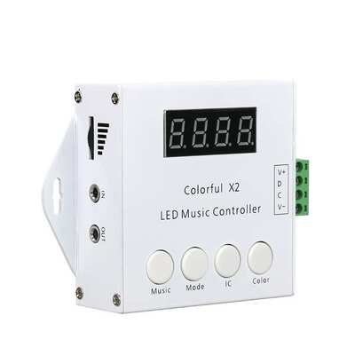 RF无线触摸声控调光器6803/WS2811幻彩灯带led音乐控制器