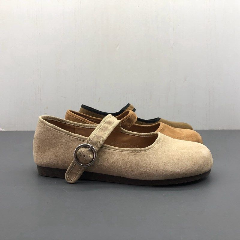 工厂断码真皮女鞋夏季新款轻便防滑舒适休闲圆头平底羊反绒单鞋,女鞋,浅口单鞋,淘宝优惠券,粉丝福利购,淘宝优惠卷