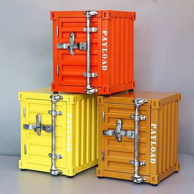 工业风集装箱床头柜铁皮柜子复古储物柜床头柜金属收纳柜铁艺小柜