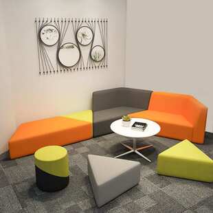 办公沙发洽谈区沙发售楼部沙发公司前台沙发会客区沙发市民中心