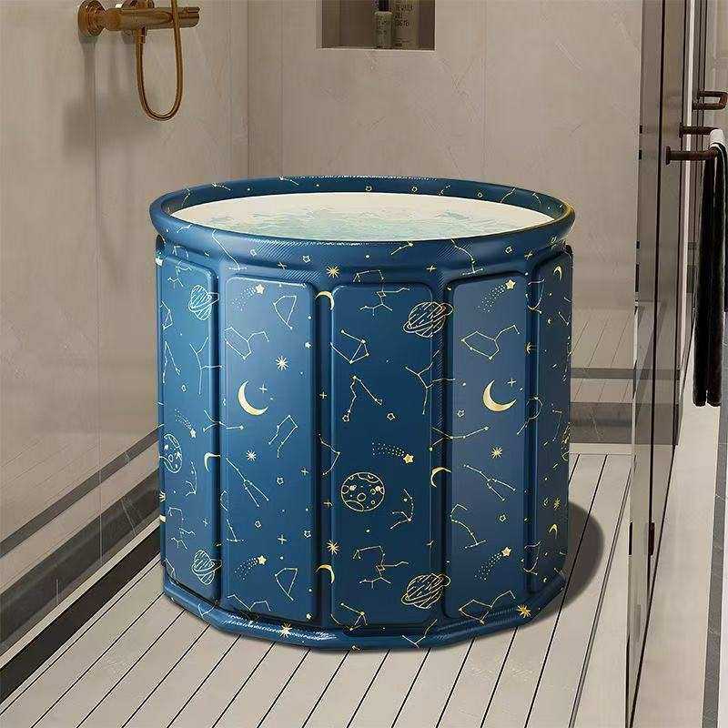 免安装折叠泡澡桶大人洗澡桶浴盆浴缸儿童沐浴家用全身超厚便携式