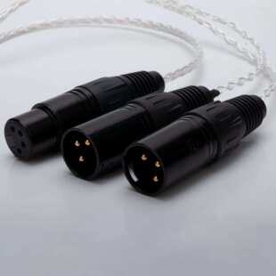 Preffair4芯XLR转3芯平衡卡侬公头音频线连接线OCC单晶铜畅享纯净