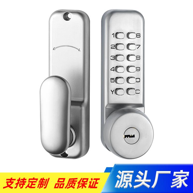 防水门锁防水密码锁别墅户外院子门锁带钥匙密码锁防火门钥匙锁