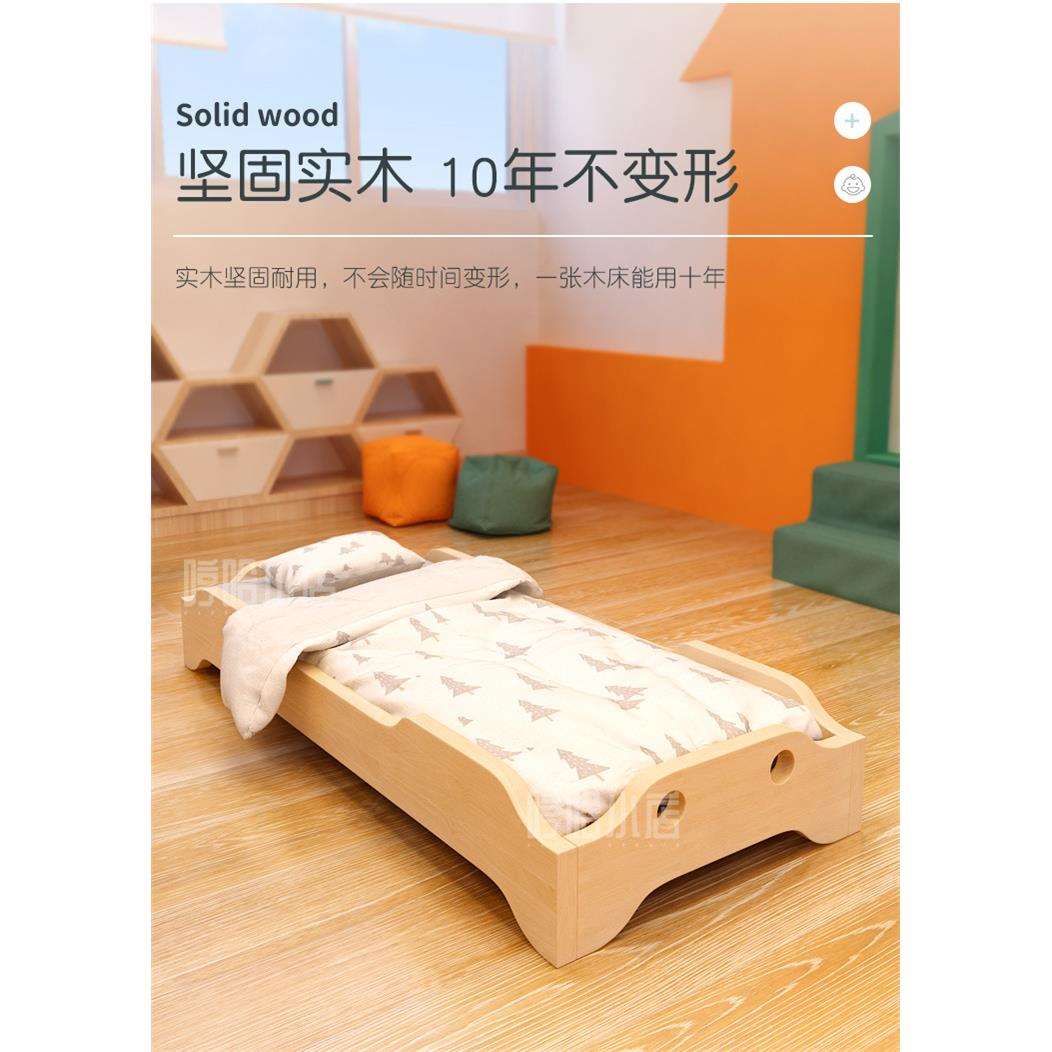 幼儿园专用床午睡床实木叠叠床午托班单人床午休托管折叠儿童床