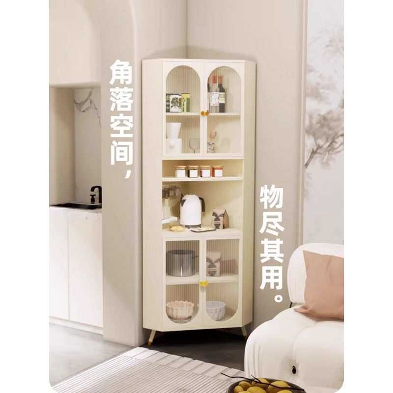 【高底部空间易打扫】复古美式钢制角柜厨房卧室客卫生间多层转角