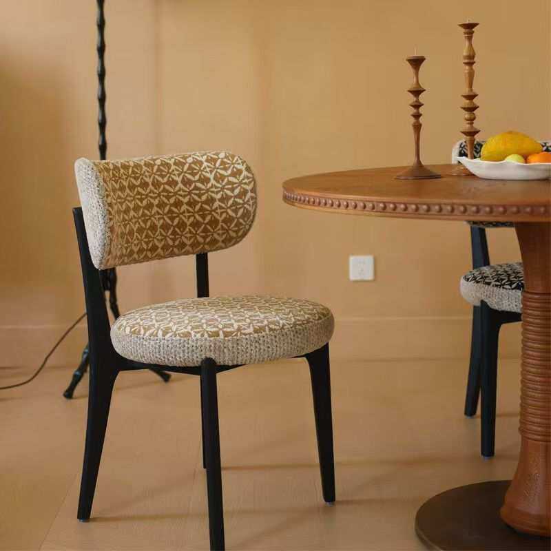 复古餐桌椅子创意中古风梳妆凳奶油北欧简约轻奢酒店民宿化妆凳子,3C数码配件,USB灯,淘宝优惠券,粉丝福利购,淘宝优惠卷