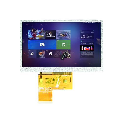 如新5寸tft液晶模组LCD小型液晶显示屏工控电容电阻触摸 厂家直供