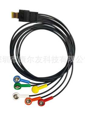 兼容瑞士Schiller holter席勒动态心电6导导联线MT-101