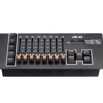 厂家供应新款小体积舞台灯光控制器电池充电款DMX512迷你控台