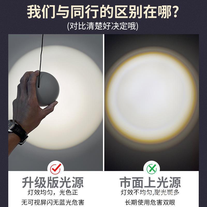 现代简约单头球形LED床头吊灯创意个性餐厅卧室吧台自由升降吊灯