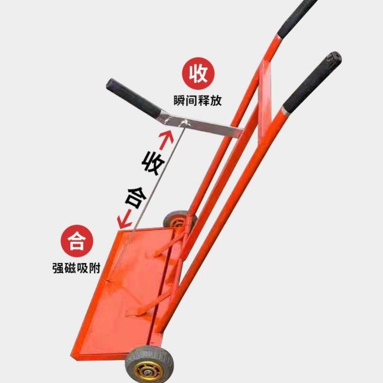 不锈钢强磁小推车清扫除铁车高强磁铁清除地面杂铁铁屑除铁车