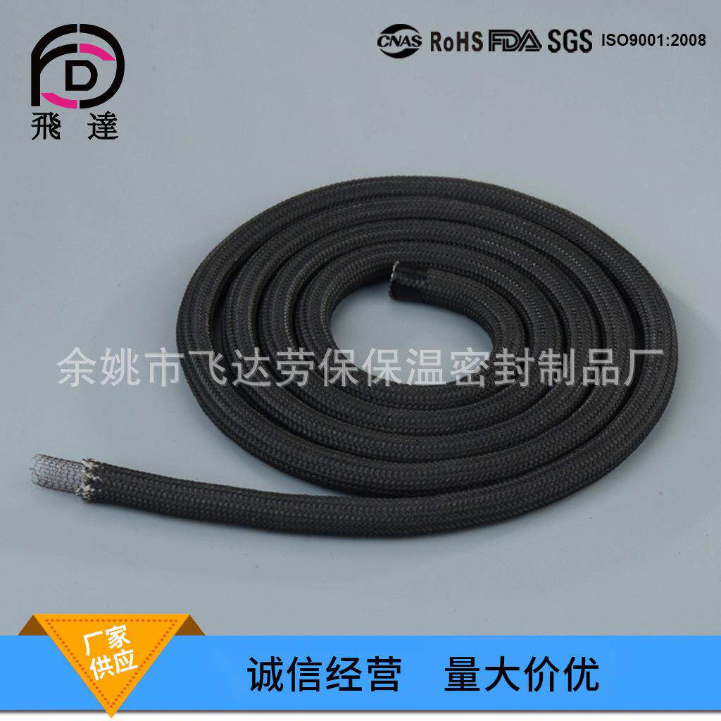 耐磨耐高温密封玻纤绳 耐用密封绳 耐磨编织玻璃纤维绳
