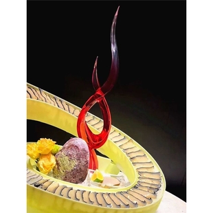 火锅餐具海鲜姿造装饰盘饰创意中式摆盘刺身摆盘拼盘装饰模具