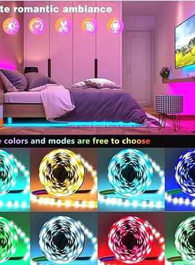 私模led定时灯带 5050rgb灯带套装 智能灯条 防水七彩音乐声控