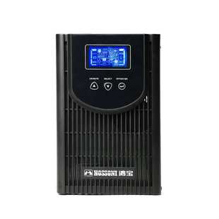 鸿宝ups不间断电源1Kva4小时套餐800w服务器延时在线式 外接蓄电池